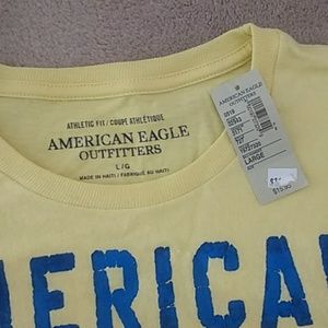 American Eagle Outfitters Shirts - NWT American Eagle Yellow Logo Graphic Tee American Eagle Outfitters Shirts - NWT American Eagle Yellow Logo Graphic Tee